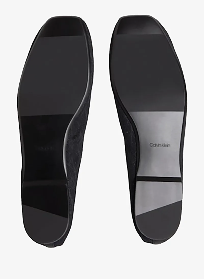 Calvin Klein Triple Black Mono Emblem Mesh Ballerinas for Women | Best Price UAE
